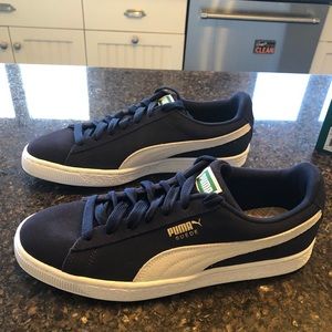 NEW Puma men’s 9 suede peacoat blue